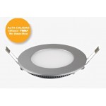 Downlight panel LED Redondo 170mm Gris Plata 12W PRO